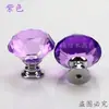 Maçaneta de Cristal para Porta de Guarda-Roupa Gaveta Manípulo Furo Único Armário Gabinete Wenzhou Ferragens Móveis Liga de Alumínio Maçaneta Dourada
