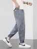 Jeans Elásticos para Hombre 2026 Verano Nuevos Ligeros Holgados Casual Versátiles de Marca de Moda Pantalones Jogger Harem para Hombre