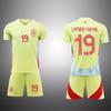 Camisa de Futebol Pré-Venda Copa do Mundo 2026 Alemanha Inglaterra França Espanha Nº 19 Yamal Camisa de Futebol Manga Curta
