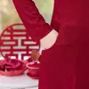 Vestido bordado de otoño y primavera para mamá, de longitud media, vestido de moda estilo chino para mujeres de mediana edad y mayores, adecuado para bodas y ocasiones formales, estilo cheongsam
