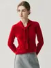 Suéter de Cachemira Nuevo Estilo Otoño/Invierno 2026 con Cuello Volante para Mujer, Suéter Básico de Punto Flojo con Cuello en V, Suéter de Lana Versátil