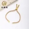 Cuerda de Mano Ajustable con Tirador Árbol de la Vida 3 mm Cuerda de Milán DIY Color Pulsera Semi-Terminada 34 Colores Mayoreo