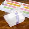 Caja Transparente con Acolchado de Algodón Elevado para Rollo de Pastel de Moda, Rollo de Toalla Suiza Japonesa, Caja de Empaque para Postre Mousse