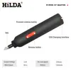 Destornillador eléctrico Hilda, nuevo modelo transfronterizo, batería de litio, ultraduradero, multifuncional, pequeño juego de herramientas para reparaciones del hogar