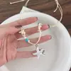 Collar de Cuerda Trenzada con Colgante de Estrella de Mar Estilo Resort Oceánico Cadena para Clavícula Larga de Cuentas Foto en la Playa del Mar Collar Largo Dulce