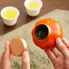 Estilo Marea Nacional Cerámica tamaño pequeño Latas de Té Linterna Mini Creativo Latas Selladas Polvo Fragante Latas de Almacenamiento Portátiles Latas de Embalaje