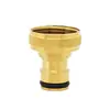 Fornecido diretamente pelo fabricante, conector niplé de 6 pontas com rosca interna totalmente em cobre, torneira de máquina de lavar, acessório de conversão, conector de tubo de entrada de água