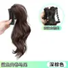 Peluca Cola de Caballo Trenza para Mujer Artificial Dulce Cool Coreana Clip de Tiburón Cola de Caballo Cabello Rizado Semirrecogido Cola de Caballo Alta Peluca Clip de Agarre
