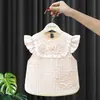 Bata de Bebê, Avental de Alimentação Infantil, Babador Impermeável, Vestido de Verão Fino Sem Mangas para Menina, Bata Princesa (para usar dos dois lados)