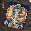 Zakilam Quinto Mestre Raposa Fada Mestre da Medicina Buda Huang Cai Oito Deidades Protetoras Pintura Thangka de Alta Definição Pintada à Mão Cinnabar Dourado Núcleo