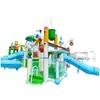 Escorregador de Parque Aquático Indoor para Crianças, Escorregador Chifre Pequeno de Piscina de Águas Termais, Equipamento de Brincadeiras Aquáticas, Escorregador de Água Chifre Grande