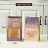 Em Estoque Sacos Deliciosos de Torrada Assados na Hora, Sacos de Embalagem para Assar Pastelaria com Janela de Papel Kraft, Sacos de Grau Alimentício para Biscoitos e Pães
