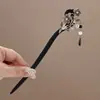Pasador de Pelo con Borla Floral Fresco y Elegante, Nuevo Pasador Diario Estilo Chino, Pasador de Tocados de Ajedrez y Cartas Estilo Chino Dinastía Han
