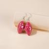 Corea del Sur Puerta Este Kawaii Pendientes de Frutas Simuladas Dibujos Animados Mangostán Plátano Limón Patata Pendientes
