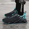 Sapatos Masculinos de Fronteira 2026 Primavera/Verão Nova Moda Tendência Respirável Fly-Knit Sapatos para Exterior com Sola de Lâmina Tênis Esportivo