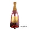 Novo Copo de Vinho Grande Balão de Filme de Alumínio de Garrafa de Vinho Decoração de Local de Aniversário Decoração de Quarto Comércio Exterior