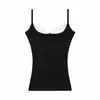 Top chic de encaje con cuello cuadrado y copas, camisola ajustada para mujer, prenda exterior elegante de verano, adelgazante y elegante