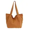 Bolsa de Lona Retro de Gran Capacidad Estilo Japonés para Mujer, Bolso Minimalista de Hombro para Estudiantes Universitarios, Bolsa de Tote para Viajes Diarios
