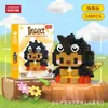 Compatible con Bloques de Construcción de Micropartículas Lego Muñecos de Dibujos Animados Educativos para Niños Ensamblaje Escritorio Celebridad de Internet Puesto Callejero Juguetes al por Mayor