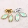 Moca Proteína Ojo de Caballo Borde Garra Diamante Cristal Hebilla Cristales de Colores Vidrio de Cristal DIY Accesorios para Vestido de Novia Piedra Cosida a Mano