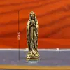 Ornamento de Figura Europeia em Latão, Decoração de Mesa de Figura Vintage, Artesanato em Metal, Figura de Decoração para Casa