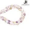 Jinghui DIY accesorios hechos a mano con cuentas cristal de colores naturales con cristal 6*8 joyería semiacabada irregular