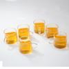 Taza Pequeña de Té de Vidrio, Resistente al Calor, Alto Borosilicato, Taza de Agua, Taza para Cata de Té, Taza Recta para Beber Té en Casa, Taza de Té Kung Fu, Juego de Té