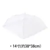 Cubierta de Malla Blanca para Comida de Picnic Cubierta de Mesa Cubierta Antipolvo Transparente para Verduras Plegable Anti-Mosquitos Cubierta para Mesa de Comedor Fabricante Venta al por Mayor