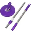 Palo para Mopa Giratoria, Accesorios para Mopa Telescópica Perezosa, Palo para Mopa Grueso y Largo de Acero Inoxidable Lavable a Mano, Mopa que Ahorra Esfuerzo