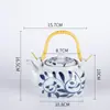Tetera de Estilo Chino Nuevo Hervidor para Restaurante de Sushi Japonés Olla para Sopa Olla Caliente Vajilla de Cerámica Estilo Japonés para Hotel