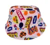 Sombrero de pescador para niños transfronterizo verano nuevo sombrero para el sol sombrero con estampado de dibujos animados sombrero para el sol para bebé venta al por mayor T492