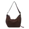 Bolsa Casual Grande Capacidade Estampa de Leopardo Feminina Suede Pelúcia Bolsa Transversal Estilo Ins Bolsa Pequena Retro Ombro Único Subarmário Bolsa Dumpling