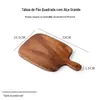 Tábua de Frutas de Madeira Maciça para Casa Madeira de Nogueira Estilo Nórdico Tábua de Pão Tábua de Corte de Madeira Tábua de Cortar Ferramenta de Panificação