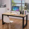 Escritorio de computadora, escritorio doble de escritorio, escritorio simple para dormitorio en casa, escritorio de oficina, escritorio rectangular para estudio y escritura de estudiantes