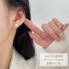 Pendientes de Plata Pura S999 para Mujer, Aretes de Moda, Joyería con Aguja de Plata, Diseño Sencillo, Pendientes Completamente de Plata, Plata Pura 999