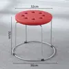 Taburete Redondo para el Hogar, Taburete de Plástico Reforzado, Taburete de Plástico Engrosado para Adultos, Mesa de Comedor, Oficina Comercial, Taburete de Puesto, Simple y Moderno