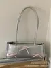 Bolsa Prata para Mulheres 2025 Nova Tendência Moda Bolsa de Ombro com Laço Grande Capacidade Versátil para o Dia a Dia Bolsa de Axila