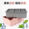 2024 Más Vendido de Silicona de Grado Alimenticio para Uso Doméstico Fabricación de Hielo Cuadrada Impermeable con Tapa Bandeja de Hielo de Silicona con Cuatro Seis Ocho Compartimentos