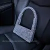 Nova bolsa de mão com design de nicho metal imitação prata banhado a ouro bolsa de contas flip quadrada de ombro bolsa de mão tecida