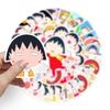 50 pegatinas creativas de dibujos animados de Cherry Maruko para decorar cuadernos, refrigeradores y papelería.