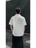 Camisa Polo Falsa de Dos Piezas Estilo Americano, Camiseta de Verano para Hombre de Manga Corta con Remaches, Diseño Desestructurado de Hombro Normal, Diseño Resistente de Media Manga