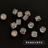 Accesorios para Pendientes DIY Tapones Antideslizantes y Anticaída Color Oro de 18K Galvanizado Conservante de Color Silicona Transparente Tapones y Tachuelas para Orejas de Joyería de Hamburguesa