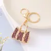 Bolsas Populares Transfronteiriças, Chaveiros de Metal com Strass, Argolas de Chaveiro, Pequenos Produtos de Yiwu, Pequenos Presentes, Pingentes de Chave Venda por Atacado