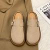 Medias Pantuflas Cerradas Estilo Birkenstock para Otoño, Zapatos Perezosos Retro Slip-On para Mujer, Zapatos Birkenstock que Aumentan la Altura al por Mayor, Nuevos Modelos de Suela Gruesa