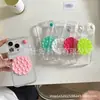Soporte de Teléfono Redondo de Silicona con Ventosa de Doble Cara Desmontable Manos Libres con Agarre Fuerte para Selfie Neutro