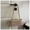 Bolsa de ombro retrô estilo coreano de grande capacidade, novo modelo 2026, estilosa e simples, de ombro único, de mão, bolsa baguette de axila