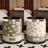 Papelero Retro Francés M^ para Sala de Estar, Dormitorio, Dormitorio Estudiantil, Cocina, Baño del Hogar, Gran Capacidad, Papel de Alto Valor