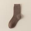 Meias Femininas Outono e Inverno Cor Sólida Algodão Meia-calça Meia de Toalha Absorvente de Suor Respirável Espessada Quente Feminina Meias Simples de Terry