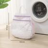 Saco de roupa suja portátil com zíper duplo atualizado, máquina de lavar roupa doméstica, saco especial de lavagem, bolsa de malha antideformação, atacado