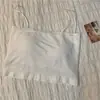 Spice Girls Camisola Pequena Colete Interno Feminino com Bojo para Verão Design de Amarração no Peito Sem Alças Peça Externa Sem Mangas Top Curto